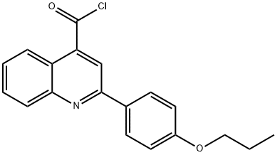 2-(4-propoxyphenyl)quinoline-4-carbonyl chloride Struktur