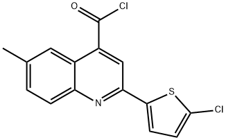 2-(5-chloro-2-thienyl)-6-methylquinoline-4-carbonyl chloride Struktur