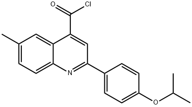 2-(4-isopropoxyphenyl)-6-methylquinoline-4-carbonyl chloride Struktur