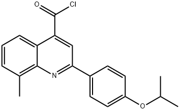 2-(4-isopropoxyphenyl)-8-methylquinoline-4-carbonyl chloride Struktur