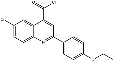 6-chloro-2-(4-ethoxyphenyl)quinoline-4-carbonyl chloride Struktur