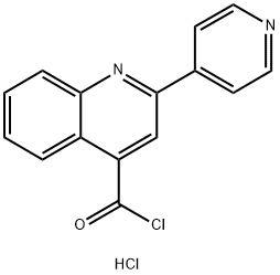 2-pyridin-4-ylquinoline-4-carbonyl chloride hydrochloride Struktur