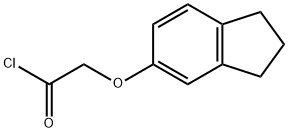 (2,3-dihydro-1H-inden-5-yloxy)acetyl chloride Struktur