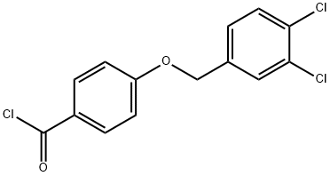 4-[(3,4-dichlorobenzyl)oxy]benzoyl chloride Struktur