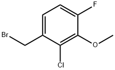 2-Chloro-4-fluoro-3-methoxybenzyl bromide Struktur