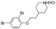 4-[2-(2,4-Dibromophenoxy)ethyl]piperidinehydrochloride Struktur