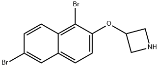 3-[(1,6-Dibromo-2-naphthyl)oxy]azetidine Struktur