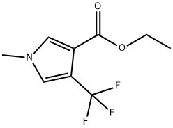 Ethyl 1-methyl-4-(trifluoromethyl)-1H-pyrrole-3-carboxylate Struktur