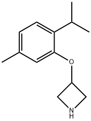 3-(2-Isopropyl-5-methylphenoxy)azetidine Struktur