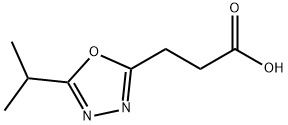 3-(5-Isopropyl-[1,3,4]oxadiazol-2-yl)-propionic acid Struktur