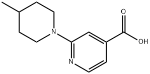 2-(4-Methyl-1-piperidinyl)isonicotinic acid Struktur