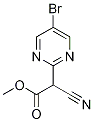 Methyl 2-(5-bromo-2-pyrimidinyl)-2-cyanoacetate Struktur