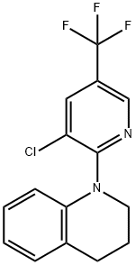 1-[3-Chloro-5-(trifluoromethyl)-2-pyridinyl]-1,2,3,4-tetrahydroquinoline Struktur