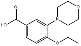 4-Ethoxy-3-morpholin-4-yl-benzoic acid Struktur