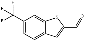 6-(Trifluoromethyl)-1-benzothiophene-2-carbaldehyde Struktur