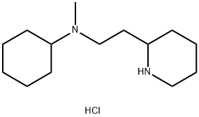 N-Methyl-N-[2-(2-piperidinyl)ethyl]-cyclohexanamine dihydrochloride Struktur