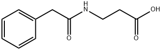 N-(2-Phenylacetyl)-beta-alanine Struktur