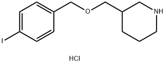 4-Iodobenzyl 3-piperidinylmethyl etherhydrochloride Struktur