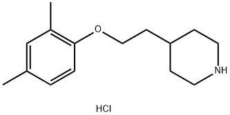 4-[2-(2,4-Dimethylphenoxy)ethyl]piperidinehydrochloride Struktur