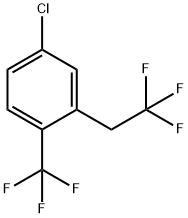 4-Chloro-2-(2,2,2-trifluoroethyl)-1-(trifluoromethyl)benzene Struktur