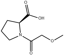 1-(2-Methoxyacetyl)proline Struktur