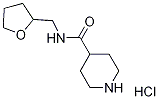 N-(Tetrahydro-2-furanylmethyl)-4-piperidinecarboxamide hydrochloride Struktur