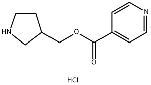 3-Pyrrolidinylmethyl isonicotinate hydrochloride Struktur