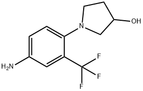 1-[4-Amino-2-(trifluoromethyl)phenyl]-3-pyrrolidinol Struktur