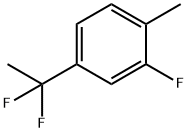 4-(1,1-Difluoroethyl)-2-fluoro-1-methylbenzene Struktur