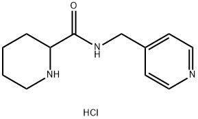 N-(4-Pyridinylmethyl)-2-piperidinecarboxamidehydrochloride Struktur