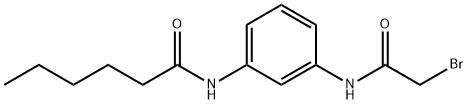 N-{3-[(2-Bromoacetyl)amino]phenyl}hexanamide Struktur