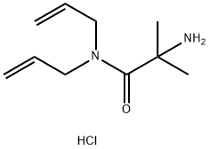 N,N-Diallyl-2-amino-2-methylpropanamidehydrochloride Struktur