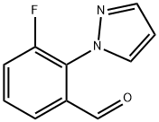 3-Fluoro-2-(1H-pyrazol-1-yl)benzaldehyde Struktur