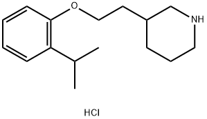 3-[2-(2-Isopropylphenoxy)ethyl]piperidinehydrochloride Struktur