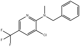 N-Benzyl-3-chloro-N-methyl-5-(trifluoromethyl)-2-pyridinamine Struktur