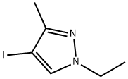 1H-pyrazole, 1-ethyl-4-iodo-3-methyl- Struktur