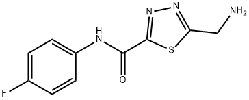 1,3,4-thiadiazole-2-carboxamide, 5-(aminomethyl)-N-(4-fluo Struktur