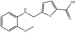 2-furancarboxylic acid, 5-[[(2-methoxyphenyl)amino]methyl] Struktur