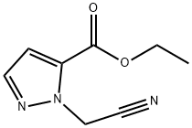 1H-pyrazole-5-carboxylic acid, 1-(cyanomethyl)-, ethyl est Struktur