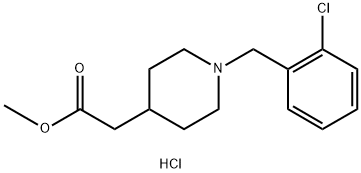 4-piperidineacetic acid, 1-[(2-chlorophenyl)methyl]-, meth Struktur