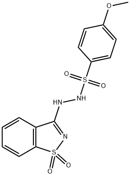 benzenesulfonic acid, 4-methoxy-, 2-(1,1-dioxido-1,2-benzi Struktur