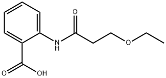 2-[(3-Ethoxypropanoyl)amino]benzoic acid Struktur