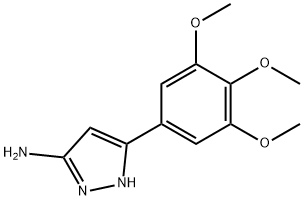 5-(3,4,5-Trimethoxyphenyl)-1H-pyrazol-3-amine Struktur