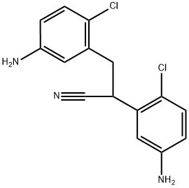 2,3-Bis(5-amino-2-chlorophenyl)propanenitrile Struktur