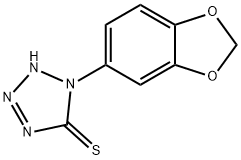 1-(1,3-Benzodioxol-5-yl)-1H-tetrazole-5-thiol Struktur