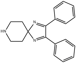 2,3-Diphenyl-1,4,8-triazaspiro[4.5]deca-1,3-diene Struktur