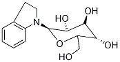 (2R,3S,4S,5S)-2-(2,3-Dihydro-1H-indol-1-yl)-6-(hydroxymethyl)tetrahydro-2H-pyran-3,4,5-triol Struktur