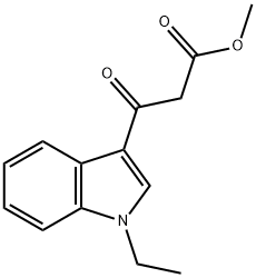 Methyl 3-(1-ethyl-1H-indol-3-yl)-3-oxopropanoate Struktur