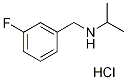 N-(3-Fluorobenzyl)propan-2-amine hydrochloride Struktur