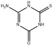 4-Amino-6-mercapto-1,3,5-triazin-2(5H)-one Struktur